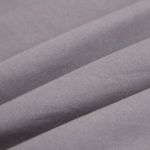 3 Pieces Fitted Bedsheet Set Plain Gray Color, Various Sizes by 5 | Souqify