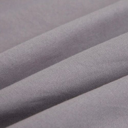 3 Pieces Fitted Bedsheet Set Plain Gray Color, Various Sizes by 5 | Souqify