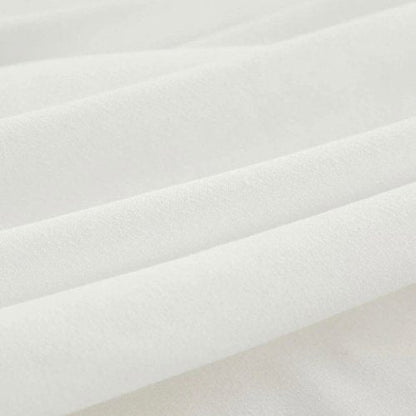 3 Pieces Fitted Bedsheet Set, Plain White Color, Various Sizes by 5 | Souqify