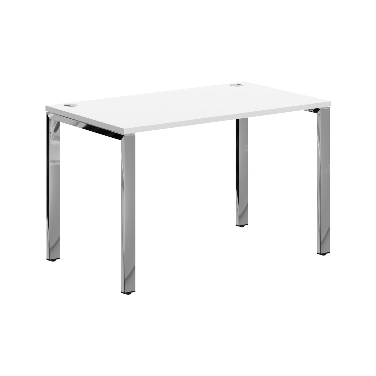 RECTANGULAR DESK DESK MADE IN 25MM MFC TOP, E1 LAMINATE CHIPBOARD 40X20MM METAL GLOSSY FRAMES
