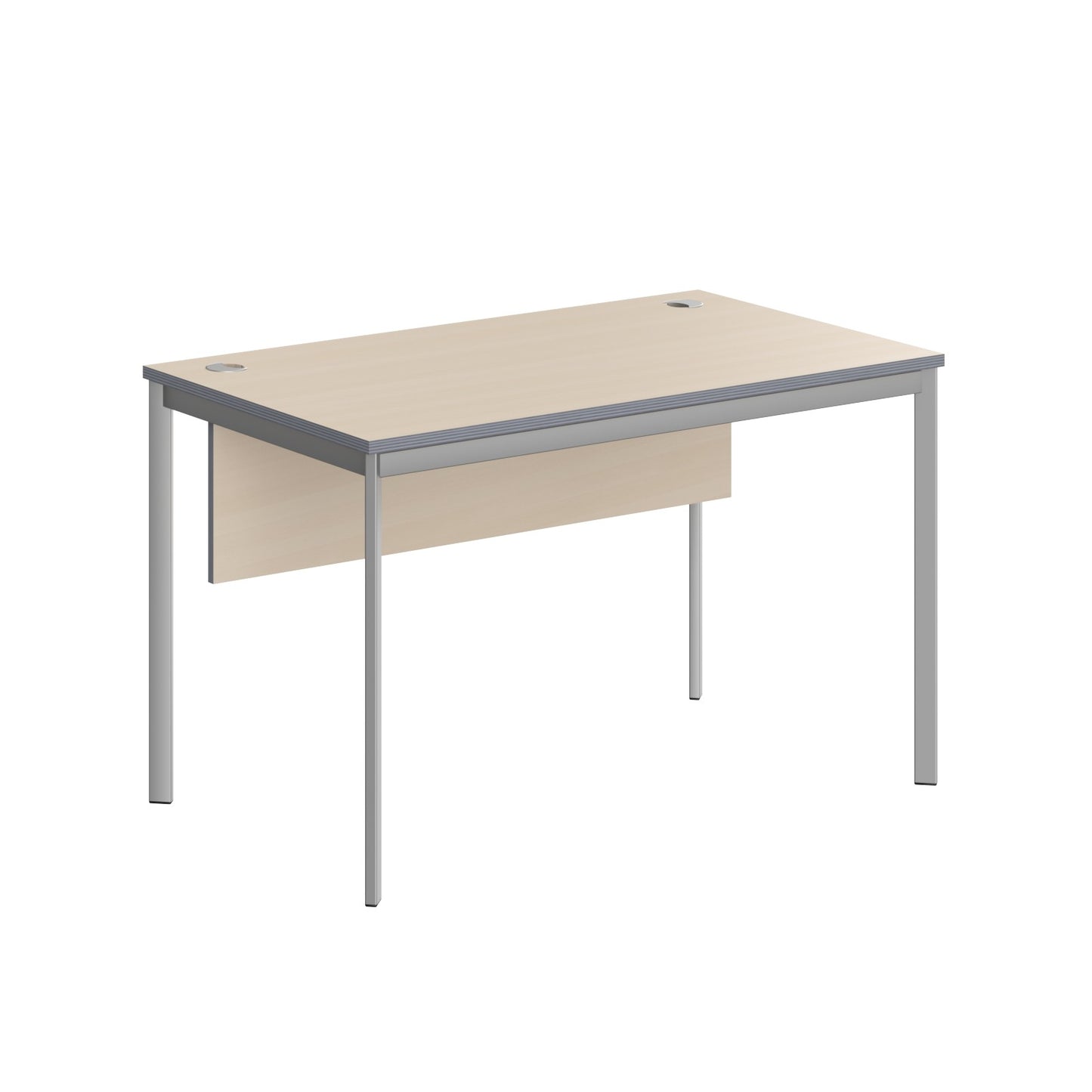 RECTANGULAR SHAPE DESK MADE IN 25MM MFC TOP, MODESTY PANEL, E1 LAMINATE CHIPBOARD 40X20MM METAL FRAMES