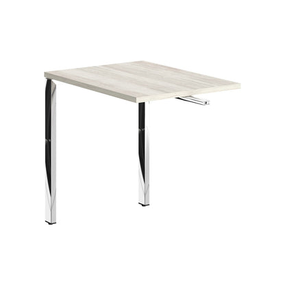 RECTANGULAR SHAPE DESK EXTENSION MADE IN 25MM MFC TOP, E1 LAMINATE CHIPBOARD, 40X40MM METAL U SHAPE FRAMES