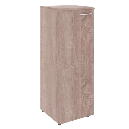 LOW HEIGHT CABINET, MADE IN E1 LAMINATE CHIPBOARD, WITH WOODEN SWING DOOR