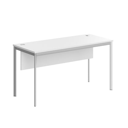 RECTANGULAR SHAPE DESK MADE IN 25MM MFC TOP, MODESTY PANEL, E1 LAMINATE CHIPBOARD 40X20MM METAL FRAMES