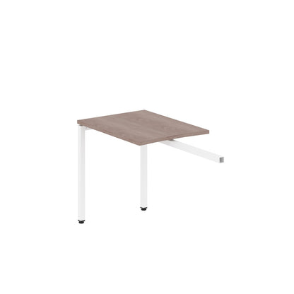RECTANGULAR SHAPE DESK EXTENSION MADE IN 25MM MFC TOP, E1 LAMINATE CHIPBOARD WITH WOODEN MODESTY PANEL 40X40MM METAL U SHAPE FRAMES