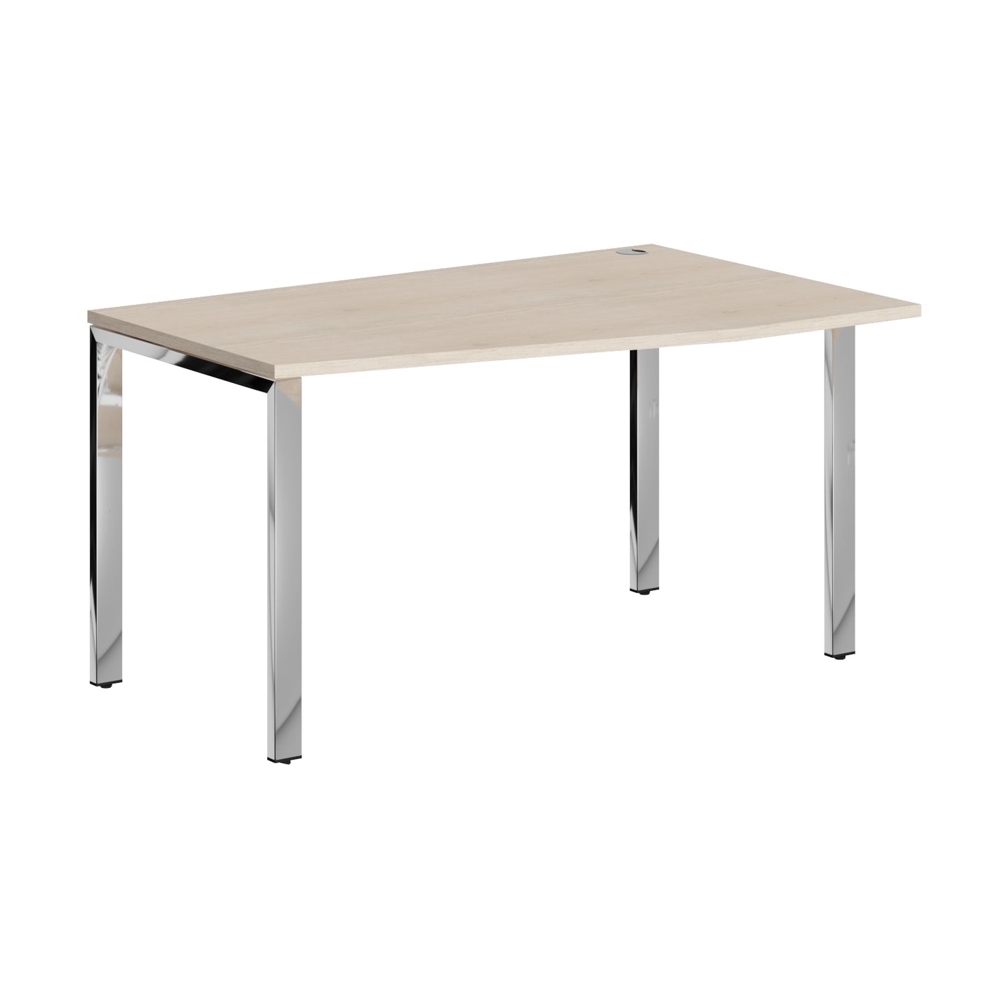 L SHAPE DESK DESK MADE IN 25MM MFC TOP, E1 LAMINATE CHIPBOARD 40X20MM METAL GLOSSY FRAMES