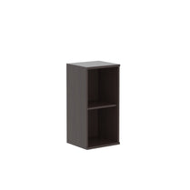 LOW HEIGHT CABINET, MADE IN E1 LAMINATE CHIPBOARD, WITH OPEN SHELVES