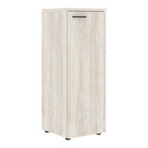 MEDIUM HEIGHT CABINET, MADE IN E1 LAMINATE CHIPBOARD, WITH WOODEN SWING DOOR