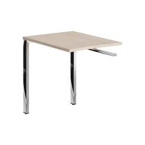 RECTANGULAR SHAPE DESK EXTENSION MADE IN 25MM MFC TOP, E1 LAMINATE CHIPBOARD, 40X40MM METAL U SHAPE FRAMES