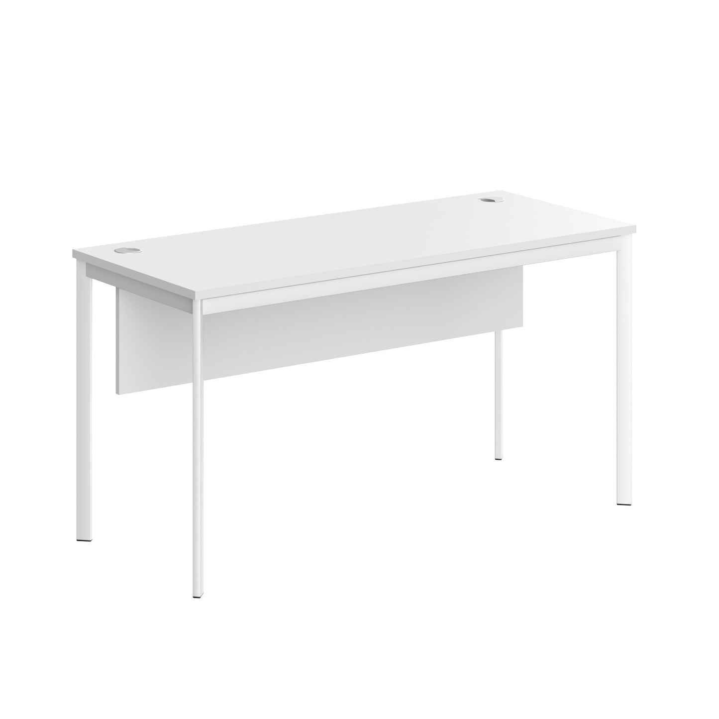 RECTANGULAR SHAPE DESK MADE IN 25MM MFC TOP, MODESTY PANEL, E1 LAMINATE CHIPBOARD 40X20MM METAL FRAMES
