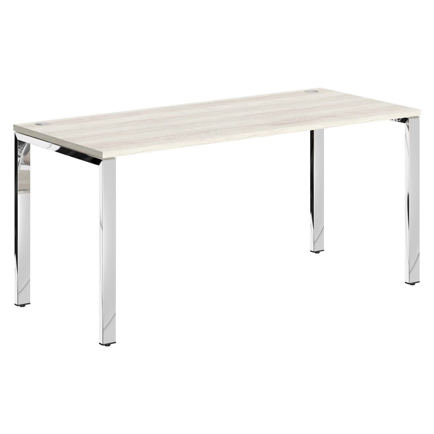 RECTANGULAR DESK DESK MADE IN 25MM MFC TOP, E1 LAMINATE CHIPBOARD 40X20MM METAL GLOSSY FRAMES