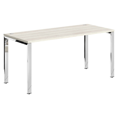 RECTANGULAR DESK DESK MADE IN 25MM MFC TOP, E1 LAMINATE CHIPBOARD 40X20MM METAL GLOSSY FRAMES
