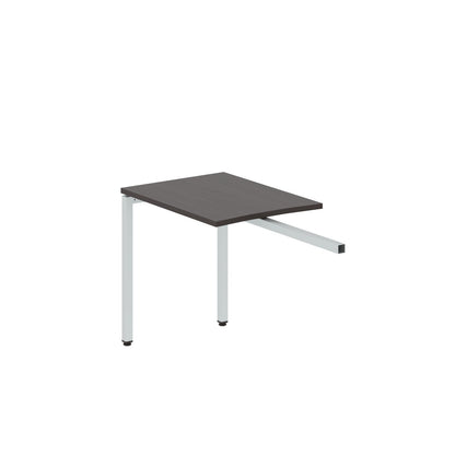 RECTANGULAR SHAPE DESK EXTENSION MADE IN 25MM MFC TOP, E1 LAMINATE CHIPBOARD WITH WOODEN MODESTY PANEL 40X40MM METAL U SHAPE FRAMES