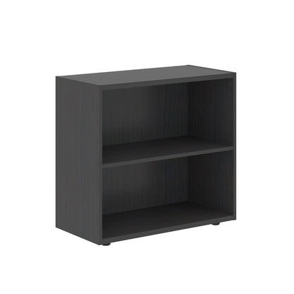 LOW HEIGHT CABINET, MADE IN E1 LAMINATE CHIPBOARD, WITH OPEN SHELVES