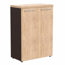 HIGH EXECUTIVE MEDIUM HEIGHT CABINET, MADE IN E1 LAMINATE CHIPBOARD, WITH SWING DOORS