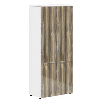 EXECUTIVE FULL HEIGHT CABINET, MADE IN E1 LAMINATE CHIPBOARD, WITH WOODEN SWING DOORS