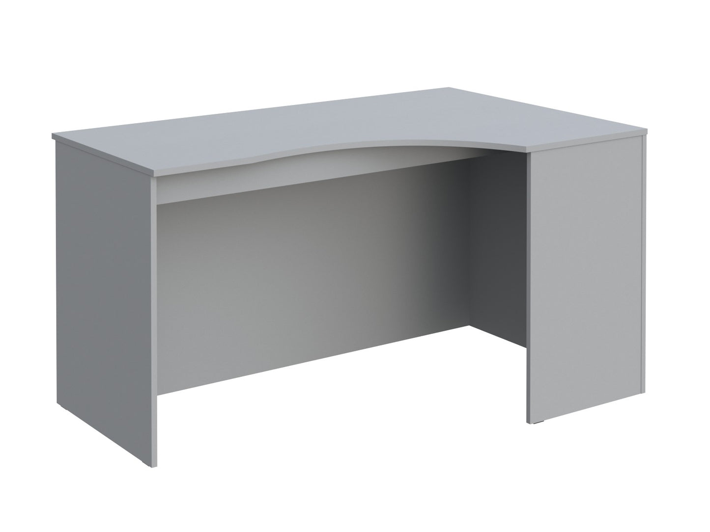 L SHAPE DESK MADE IN E1 LAMINATE CHIPBOARD WITH MODESTY PANEL AND LEGS