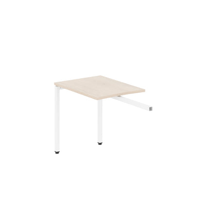 RECTANGULAR SHAPE DESK EXTENSION MADE IN 25MM MFC TOP, E1 LAMINATE CHIPBOARD WITH WOODEN MODESTY PANEL 40X40MM METAL U SHAPE FRAMES