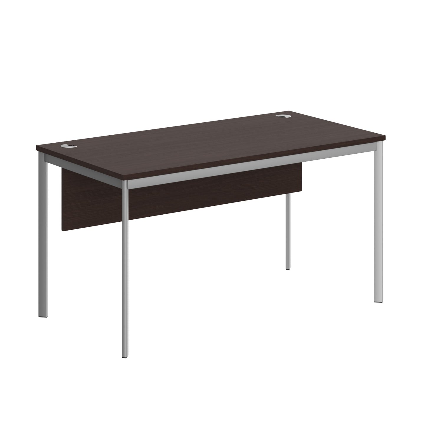 RECTANGULAR SHAPE DESK MADE IN 25MM MFC TOP, MODESTY PANEL, E1 LAMINATE CHIPBOARD 40X20MM METAL FRAMES