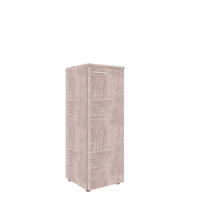 MEDIUM HEIGHT CABINET, MADE IN E1 LAMINATE CHIPBOARD, WITH WOODEN SWING DOOR