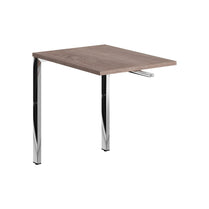 RECTANGULAR SHAPE DESK EXTENSION MADE IN 25MM MFC TOP, E1 LAMINATE CHIPBOARD, 40X40MM METAL U SHAPE FRAMES