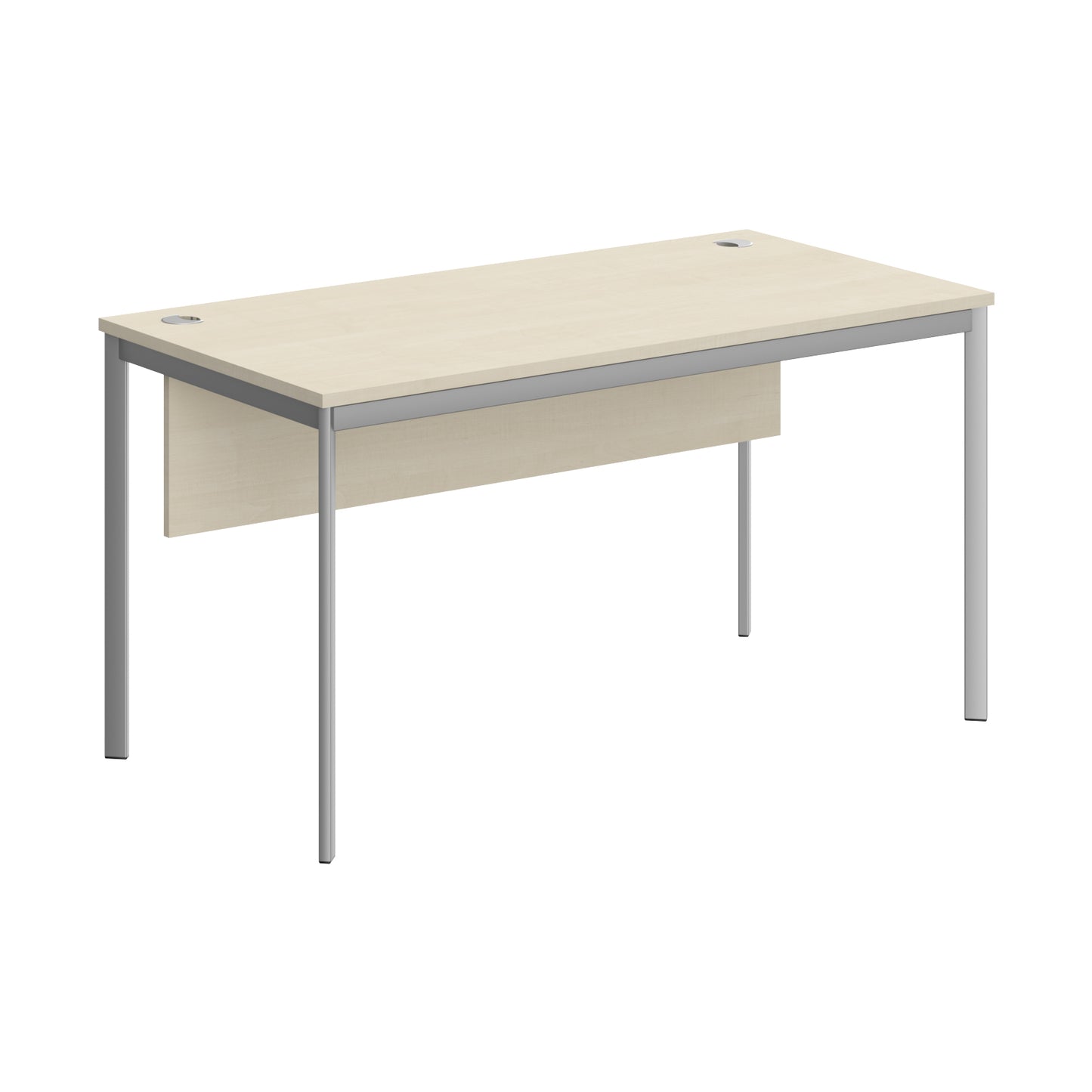RECTANGULAR SHAPE DESK MADE IN 25MM MFC TOP, MODESTY PANEL, E1 LAMINATE CHIPBOARD 40X20MM METAL FRAMES