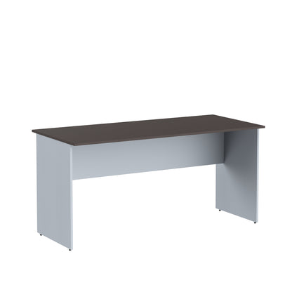 RECTANGULAR SHAPE DESK, MADE IN E1 LAMINATE CHIPBOPARD,WITH WOODEN MODESTY PANEL AND LEGS