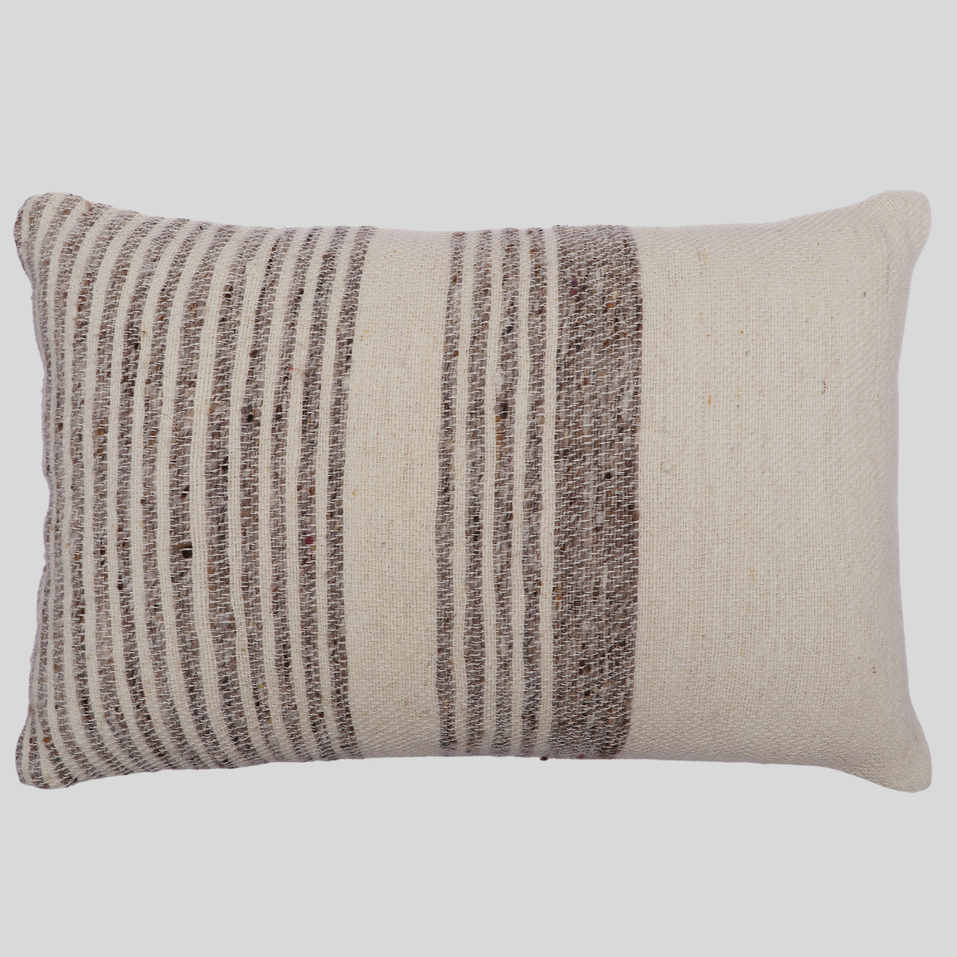 Skyline Stripe Handwoven Cushion Cover 60 x 40 cm