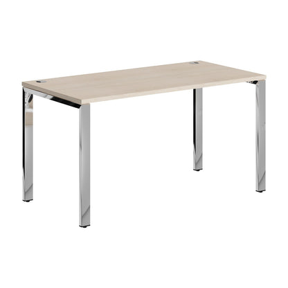 RECTANGULAR DESK DESK MADE IN 25MM MFC TOP, E1 LAMINATE CHIPBOARD 40X20MM METAL GLOSSY FRAMES