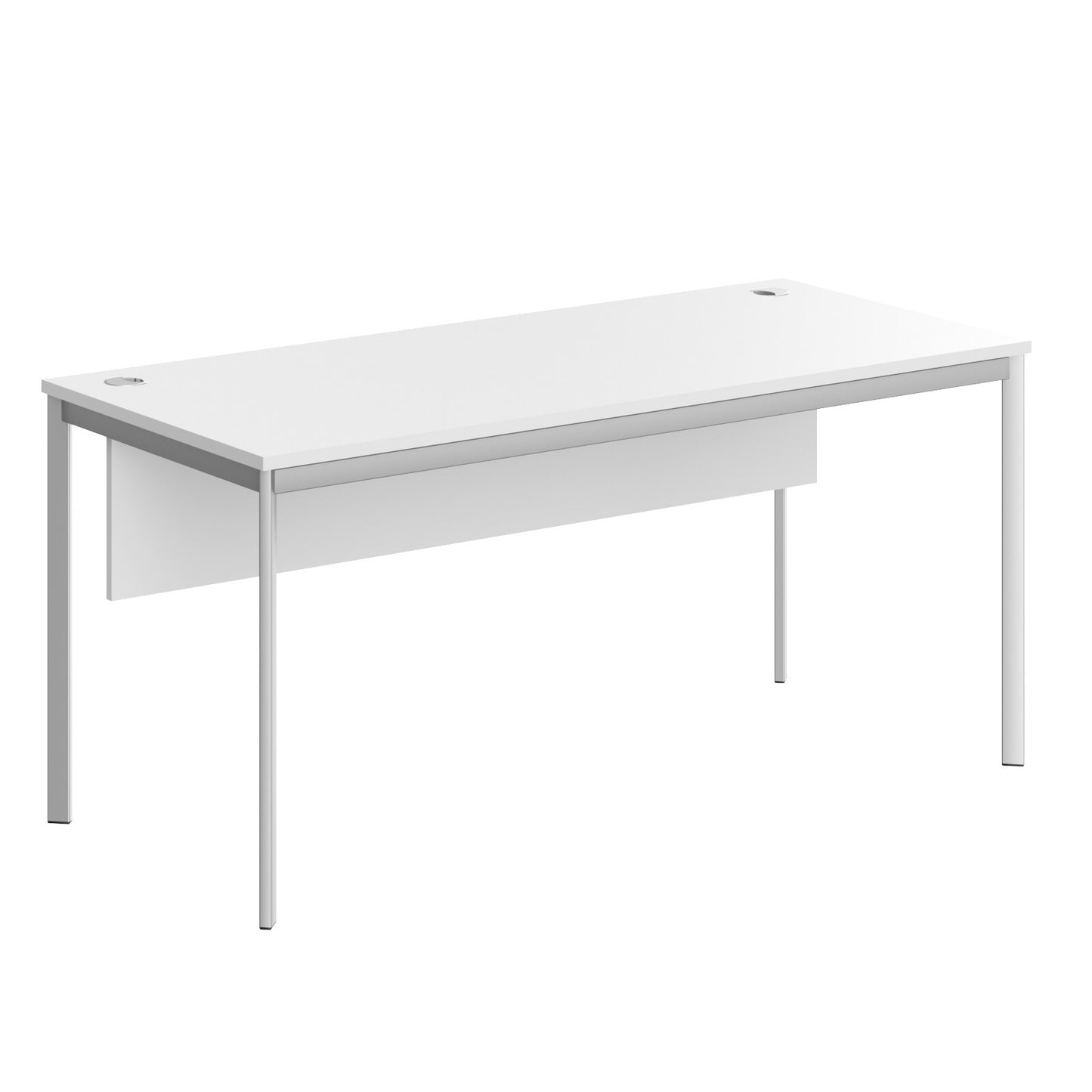 RECTANGULAR SHAPE DESK MADE IN 25MM MFC TOP, MODESTY PANEL, E1 LAMINATE CHIPBOARD 40X20MM METAL FRAMES