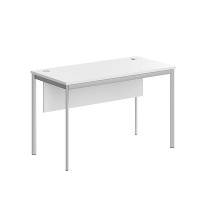 RECTANGULAR SHAPE DESK MADE IN 25MM MFC TOP, MODESTY PANEL, E1 LAMINATE CHIPBOARD 40X20MM METAL FRAMES