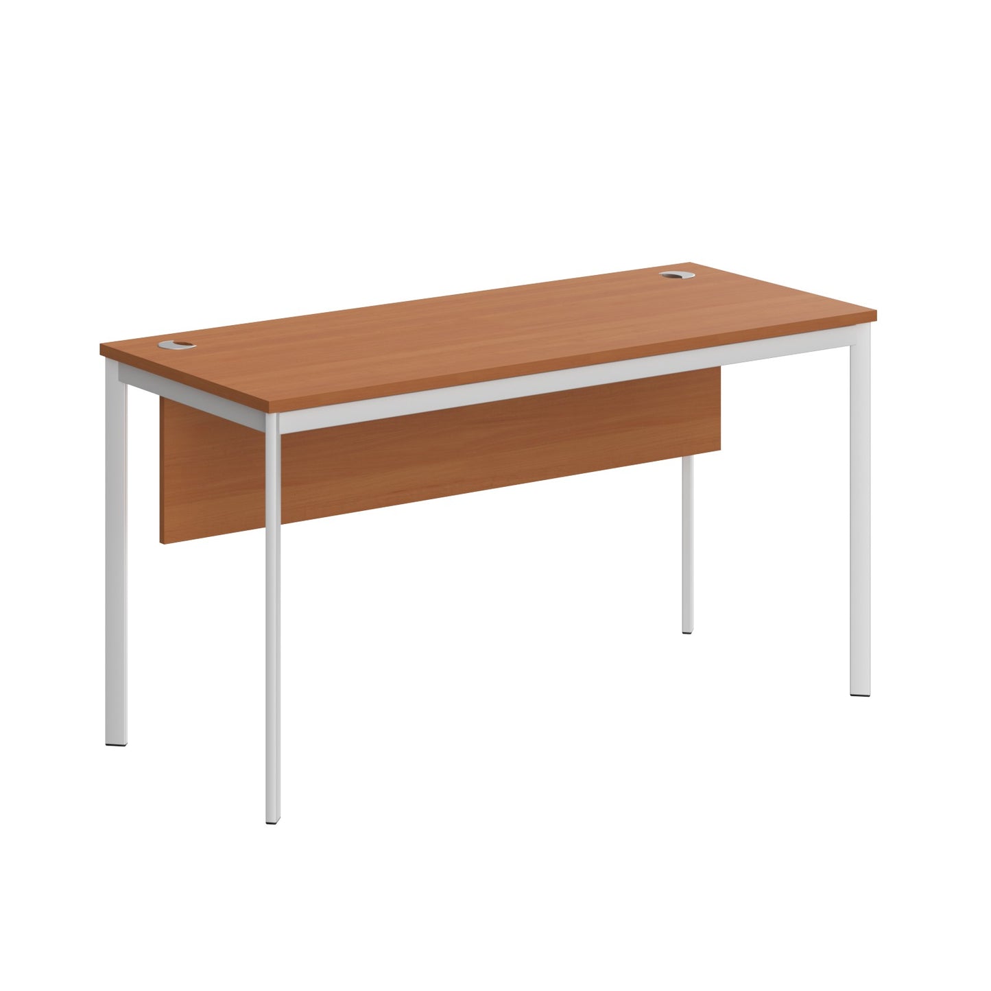 RECTANGULAR SHAPE DESK MADE IN 25MM MFC TOP, MODESTY PANEL, E1 LAMINATE CHIPBOARD 40X20MM METAL FRAMES