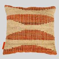 Colorblock Wave Jute Cushion Covers, 50 x 50 cm