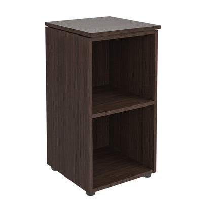 LOW HEIGHT CABINET MADE IN E1 LAMINATE CHIPBOARD WITH OPEN SHELVES