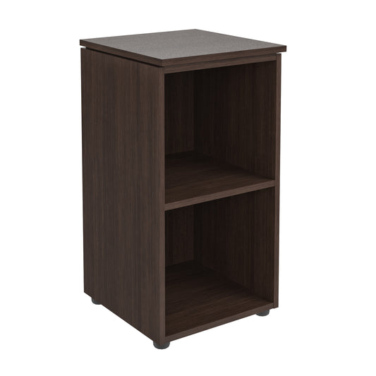LOW HEIGHT CABINET MADE IN E1 LAMINATE CHIPBOARD WITH OPEN SHELVES