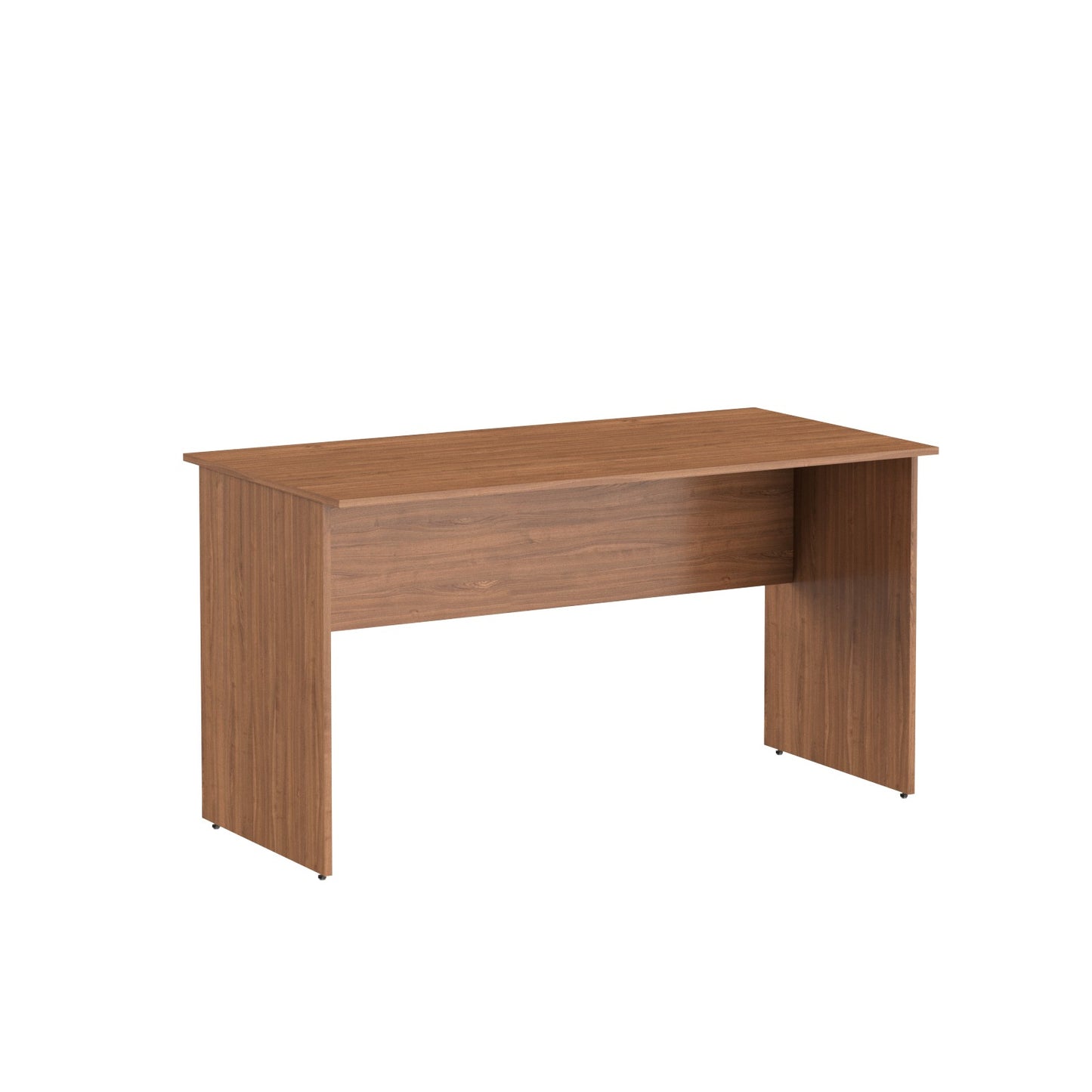 RECTANGULAR SHAPE DESK, MADE IN E1 LAMINATE CHIPBOPARD,WITH WOODEN MODESTY PANEL AND LEGS
