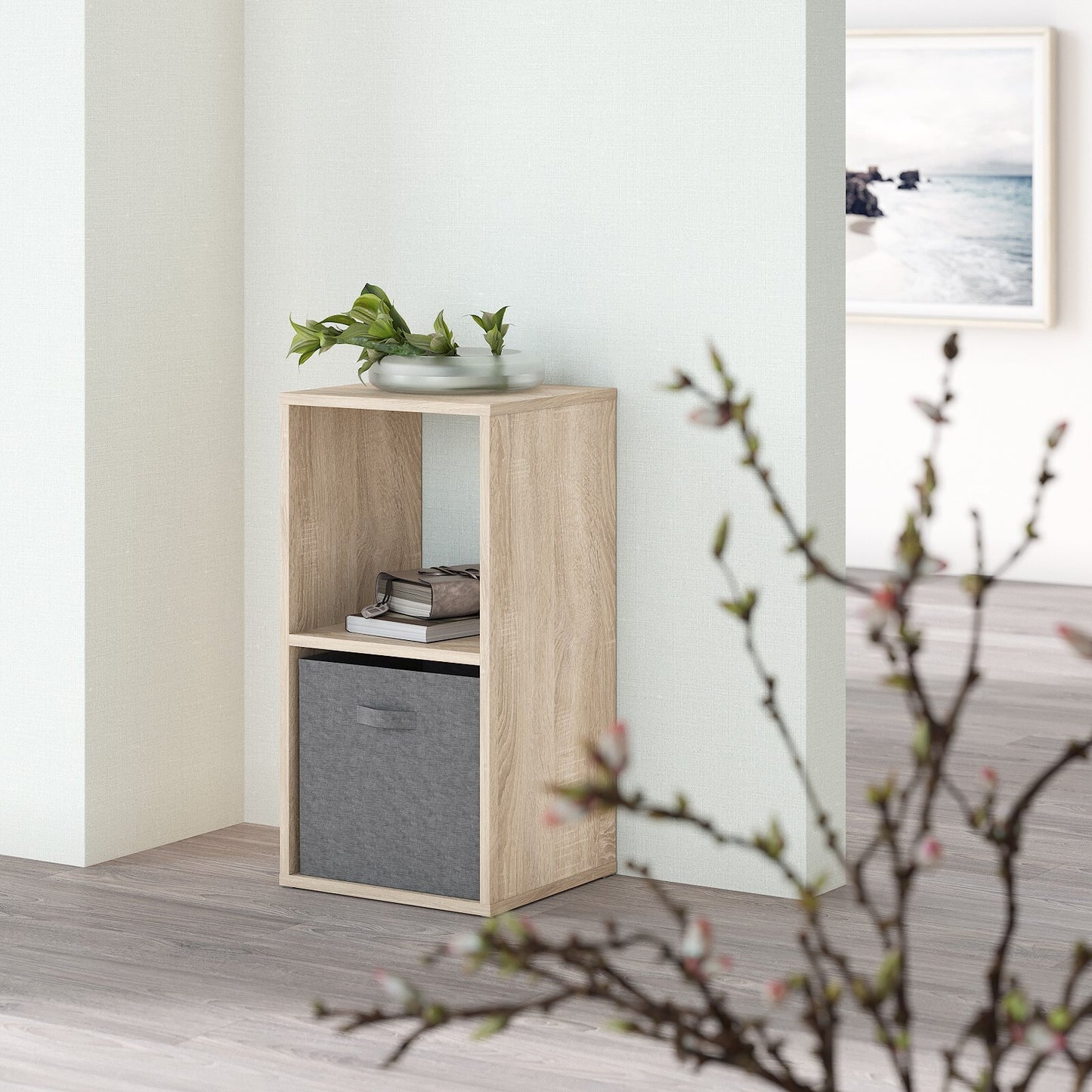 RECTANGULAR SHAPE SHELVE CABINET, MADE IN E1 LAMINATE CHIPBOARD