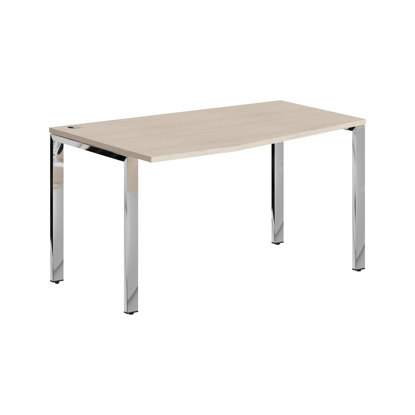 L SHAPE DESK DESK MADE IN 25MM MFC TOP, E1 LAMINATE CHIPBOARD 40X20MM METAL GLOSSY FRAMES
