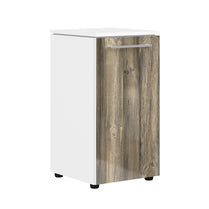 EXECUTIVE LOW HEIGHT CABINET, MADE IN E1 LAMINATE CHIPBOARD, WITH WOODEN SWING DOOR