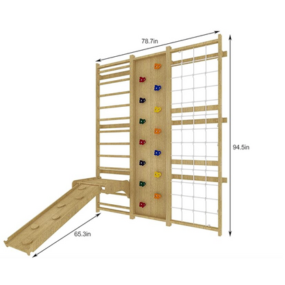 9-in-1 Swedish Ladder Wall Gym: Fitness and Fun