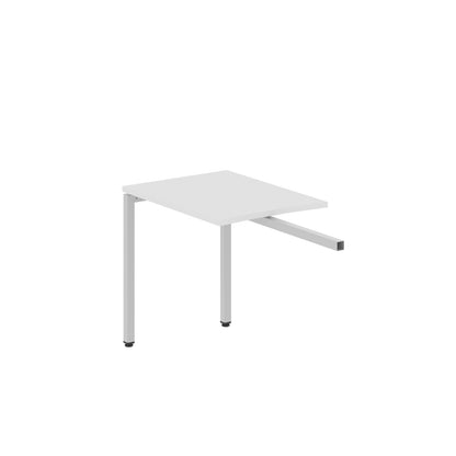 RECTANGULAR SHAPE DESK EXTENSION MADE IN 25MM MFC TOP, E1 LAMINATE CHIPBOARD WITH WOODEN MODESTY PANEL 40X40MM METAL U SHAPE FRAMES