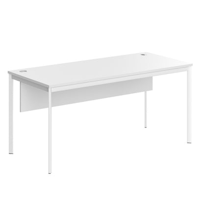 RECTANGULAR SHAPE DESK MADE IN 25MM MFC TOP, MODESTY PANEL, E1 LAMINATE CHIPBOARD 40X20MM METAL FRAMES