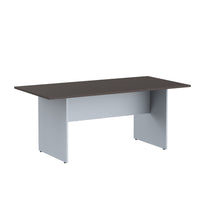 RECTANGULAR SHAPE MEETING DESK, MADE IN E1 LAMINATE CHIPBOPARD,WITH WOODEN MODESTY PANEL AND LEGS