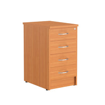 FOUR DRAWER PEDESTAL, MADE IN E1 LAMINATE CHIPBOARD