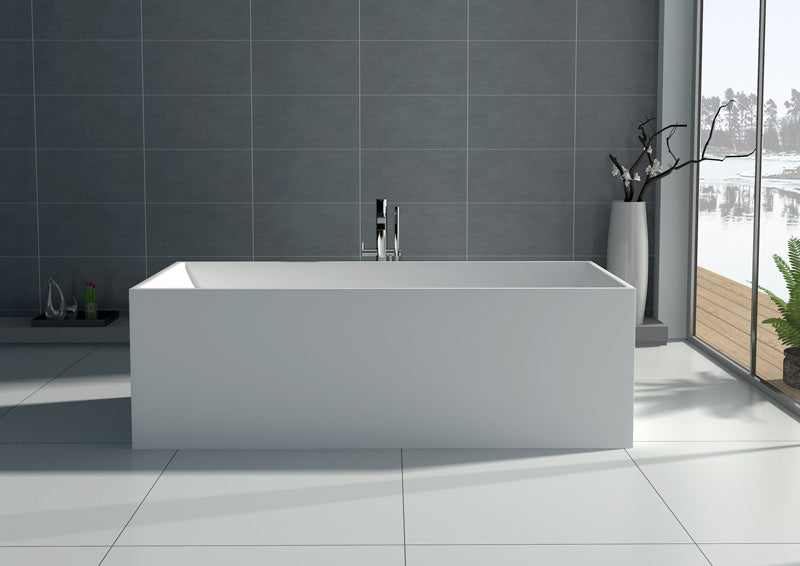 67 Inch High Quality Square Freestanding Solid Surface Tub JZ8607 by Jingzun | Souqify
