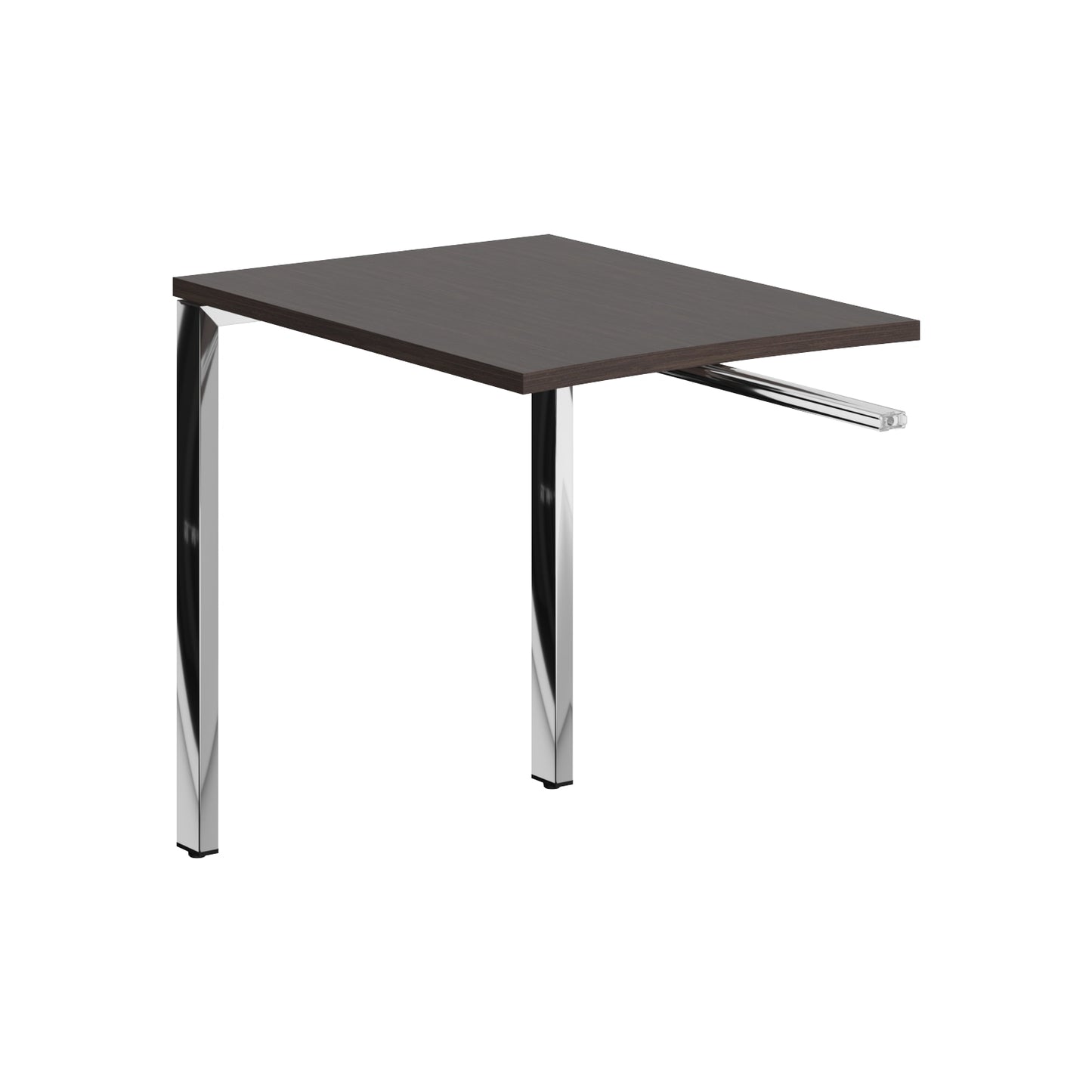 RECTANGULAR SHAPE DESK EXTENSION MADE IN 25MM MFC TOP, E1 LAMINATE CHIPBOARD, 40X40MM METAL U SHAPE FRAMES