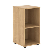 MEDIUM HEIGHT CABINET, MADE IN E1 LAMINATE CHIPBOARD, WITH OPEN SHELVES