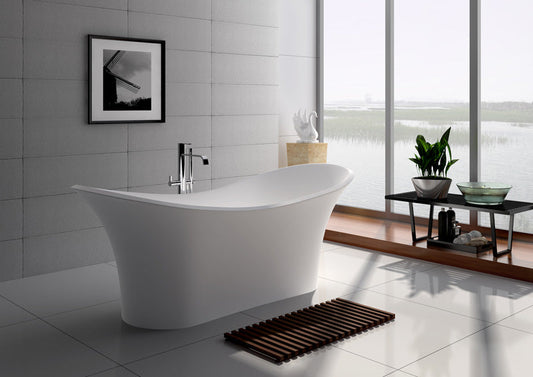 69 Inch High Quality New Style Modern Solid Surface Soak Bathtub JZ8614 by Jingzun | Souqify