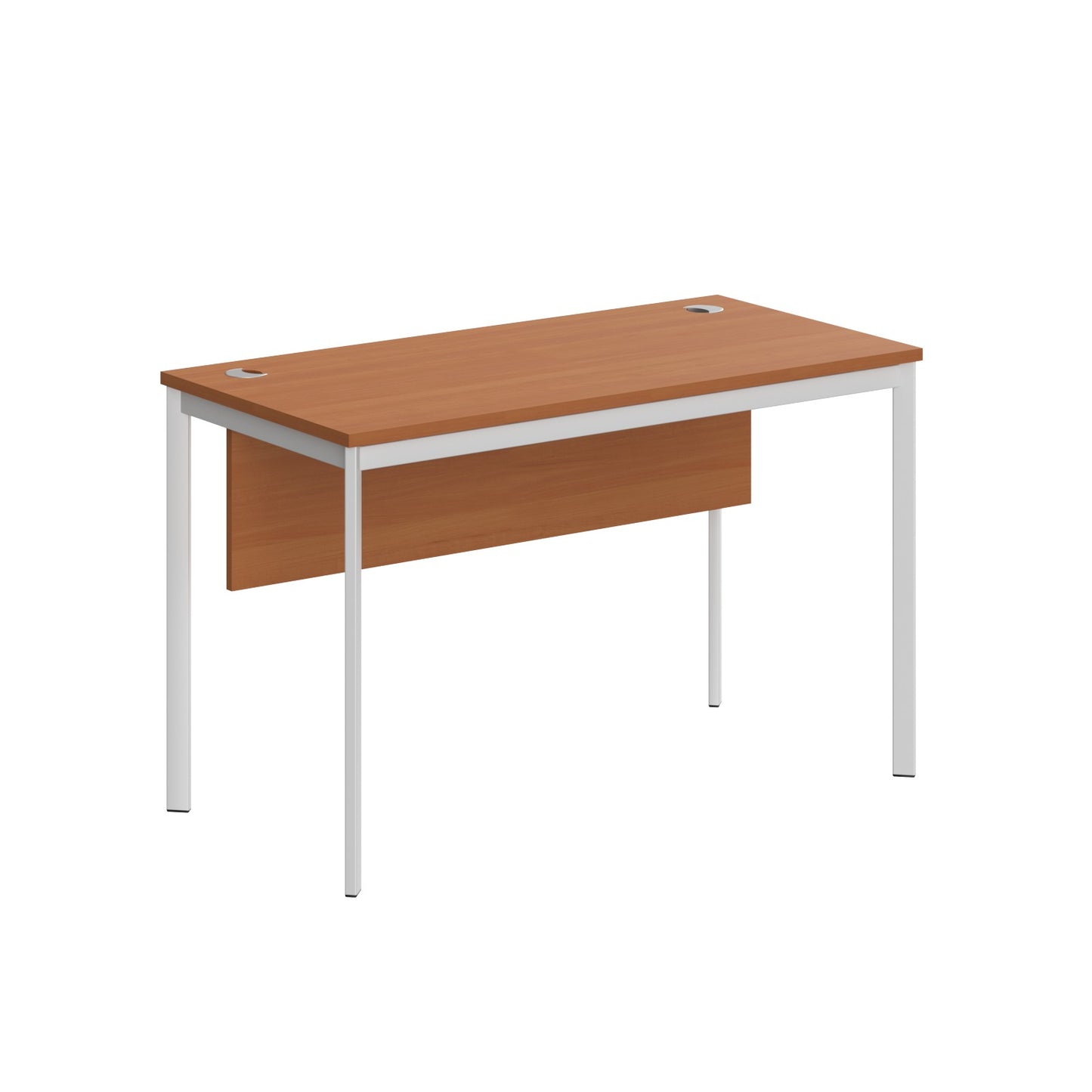 RECTANGULAR SHAPE DESK MADE IN 25MM MFC TOP, MODESTY PANEL, E1 LAMINATE CHIPBOARD 40X20MM METAL FRAMES
