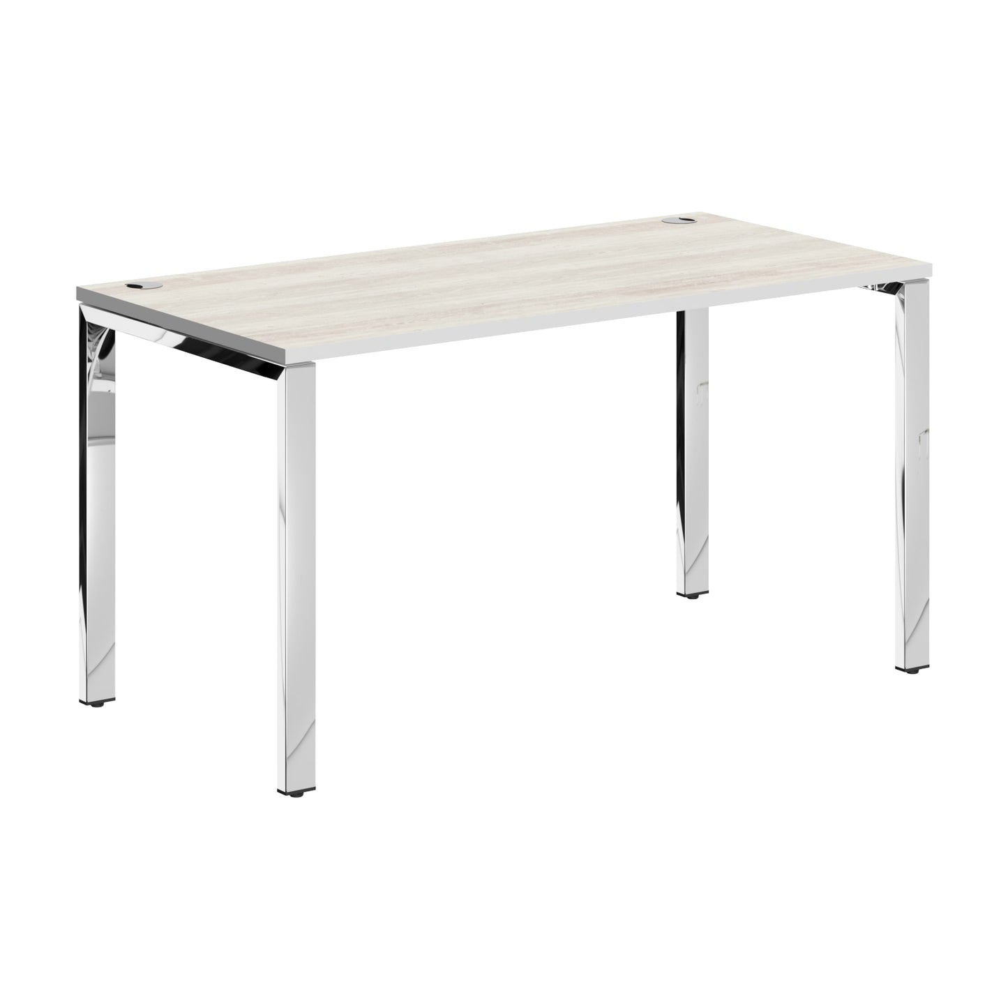 RECTANGULAR DESK DESK MADE IN 25MM MFC TOP, E1 LAMINATE CHIPBOARD 40X20MM METAL GLOSSY FRAMES